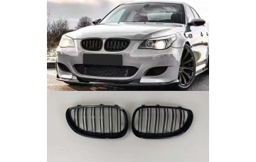 BMW E60/E61 Двойни бъбреци – Черен гланц (2003–2010)