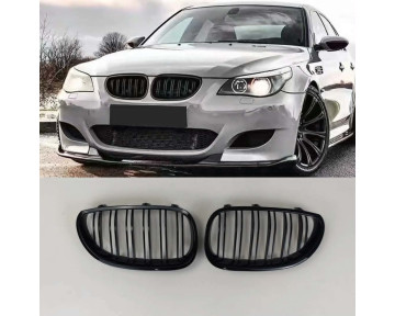 BMW E60/E61 Двойни бъбреци – Черен гланц (2003–2010)
